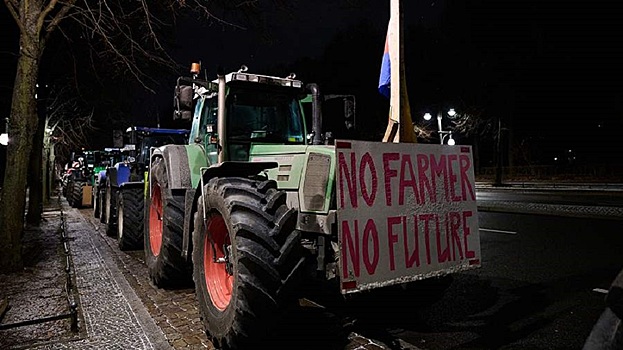 В Германии начались массовые протесты аграриев