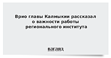 Врио главы Калмыкии рассказал о важности работы регионального института