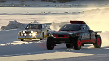 Гоночные Audi двух эпох сразились на льду