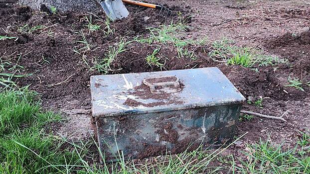 Мужчина решил поработать во дворе дома и обнаружил загадочный ящик