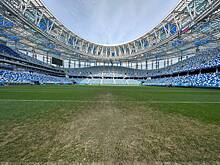 Футбольное поле на стадионе «Нижний Новгород» восстанавливают после массовой потасовки