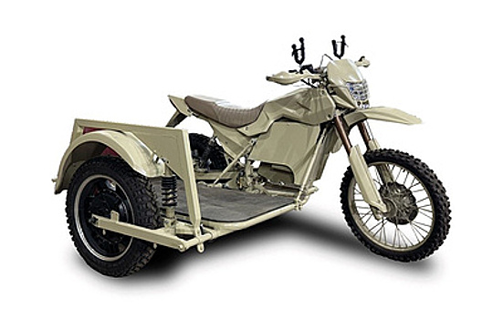 "Калашников" представил электрический мотоцикл "Иж-Эндуро" с коляской