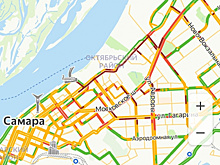 Самару из-за непогоды сковали 9-балльные пробки