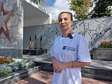 Стелу «Труженикам тыла» обновили в Ленинском районе