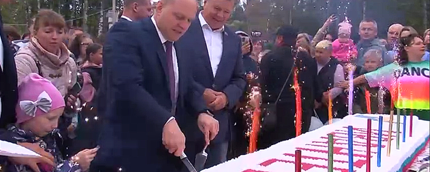 В Ивантеевке к 85-летию разрезали 85-килограммовый торт