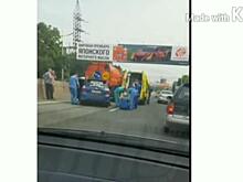 Иномарка влетела в КамАЗ во Владивостоке