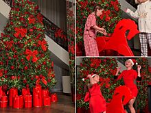 Гагарина показала нарядную елку