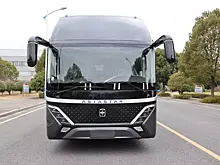 Трехосный туристический автобус Asiastar прошел сертификацию в РФ