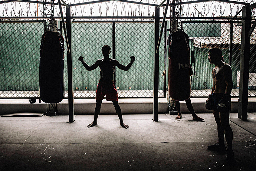 Занятия спортом в тюрьме строгого режима Клонг-прем