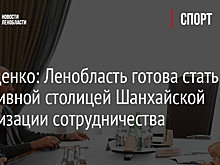 Дрозденко: Ленобласть готова стать спортивной столицей Шанхайской организации сотрудничества