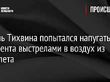 Житель Тихвина попытался напугать оппонента выстрелами в воздух из пистолета