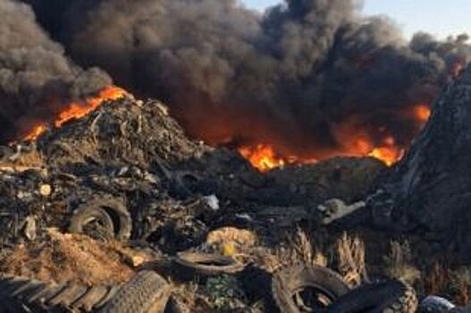 Пожар на свалке в Татарстане ликвидирован