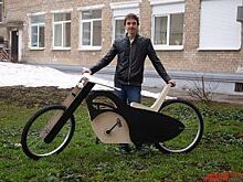 Быстрый и прочный. Пермский мастер создал скоростной деревянный велосипед