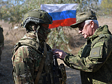 Заместитель Министра обороны Российской Федерации генерал-полковник Виктор Горемыкин наградил военнослужащих ЮВО, проявивших мужество и героизм в ходе проведения СВО