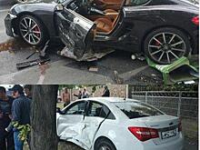 В Краснодаре водитель Porsche устроил массовое ДТП