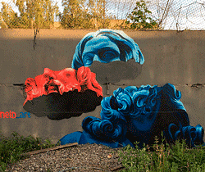 В Челябинске расписали граффити 50 метров бетонных стен