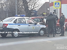 Курянка получила травмы в ДТП с полицейским автомобилем