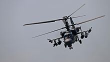 Вертолет Ка-52 ВКС России уничтожил опорный пункт ВСУ