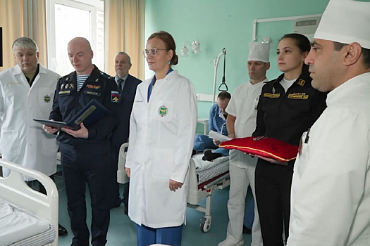 Статс-секретарь – заместитель Министра обороны России Анна Цивилева проверила условия оказания медицинской помощи раненым и вручила награды военнослужащим в филиале госпиталя им. А.А. Вишневского
