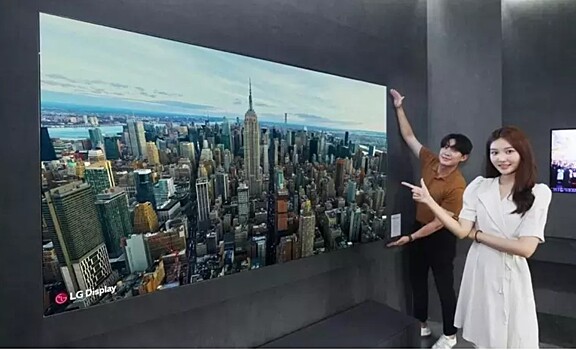 LG представила гигантский телевизор с 97-дюймовым вибрирующим дисплеем