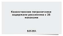 Казахстанские пограничники задержали россиянина с 26 макаками