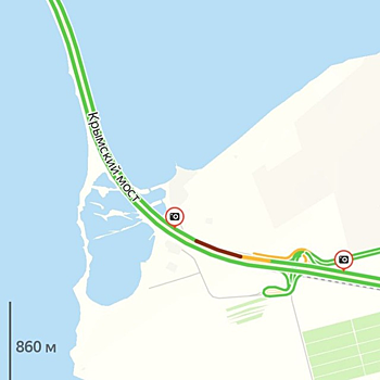 Крымский мост вновь закрыли для проезда транспорта по неизвестной причине