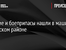 Оружие и боеприпасы нашли в машине в Лужском районе