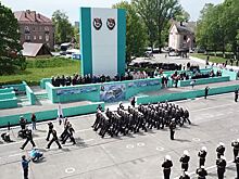 В Балтийске прошёл военный парад в честь 318-й годовщины со дня основания Балтфлота
