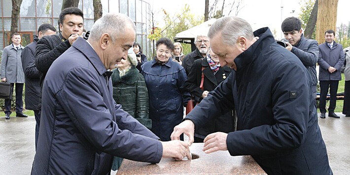 Закладной камень на месте будущего «Ленинградского монумента» установили в Ташкенте