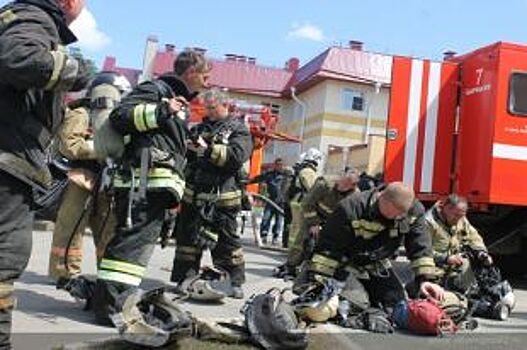 В туберкулезной больнице Барнаула провели пожарные учения