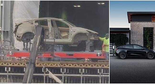 Tesla доставила кузов Model Y на фабрику Giga Texas для калибровки оборудования