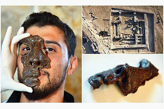 Археологи нашли 1800-летнюю железную маску римского солдата