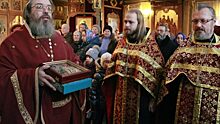 Святыни преподобного мученика передали в храм Новомучеников и исповедников Российских в Строгине