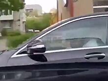 По улице Гагарина ехала иномарка, которой управлял ребенок