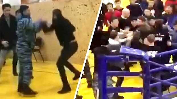 Турнир MMA в Нур-Султане завершился массовой дракой, очевидцы сообщили о поножовщине