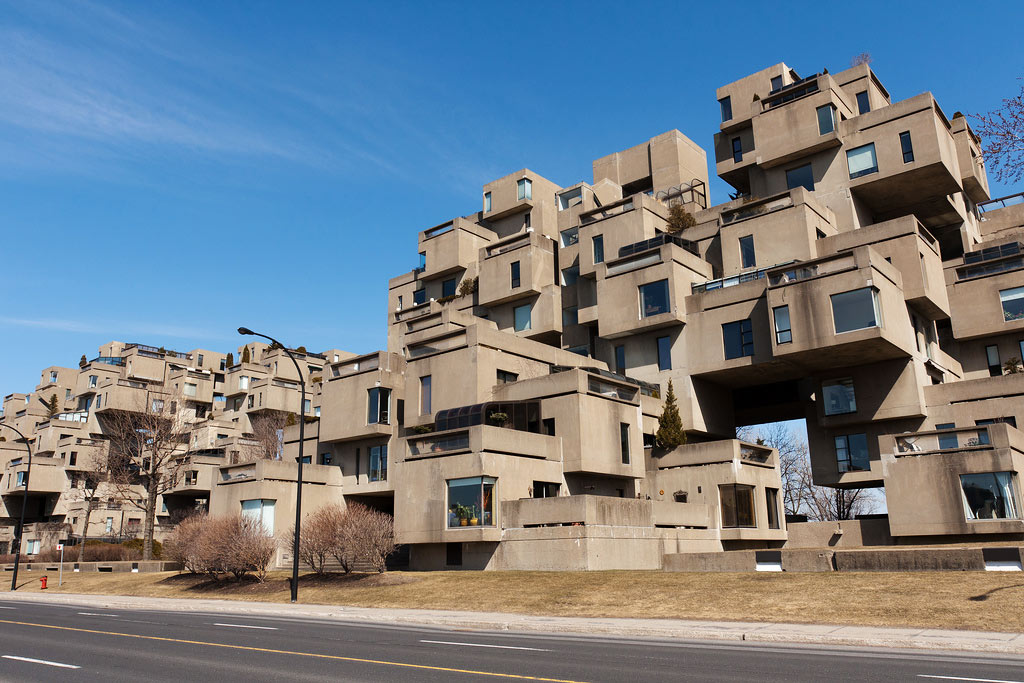 Многоквартирный дом Habitat-67, Монреаль, Канада, Северная Америка и Карибы