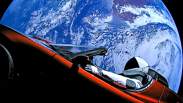 Tesla Roadster назвали космическим мусором