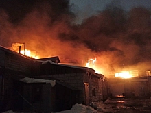 Крупный пожар произошел в Пушкино