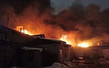 Крупный пожар произошел в Пушкино