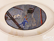 Небо столичной "подземки": на выставке в Омске показали эскизы работ, которые украсили Московский метрополитен