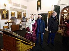 Антон и Виктория Макарские в соборе Архангела Михаила