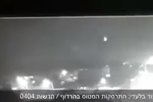 Падение сбитого сирийцами израильского истребителя попало на видео