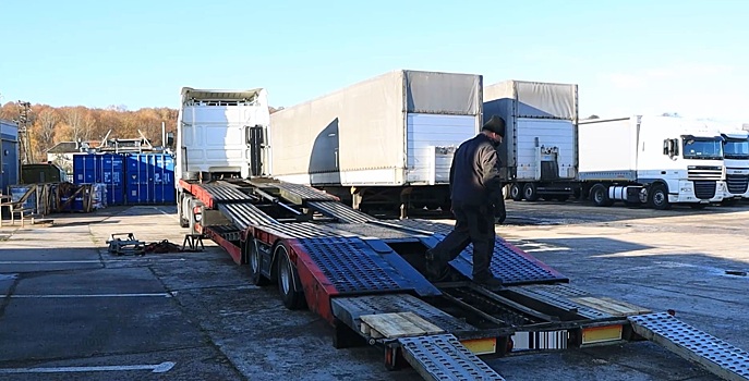 В Калининградской области полицейские задержали грузовики, похищенные в Польше и Германии