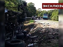Груда металла: новые кадры с места жуткого ДТП под Калининградом
