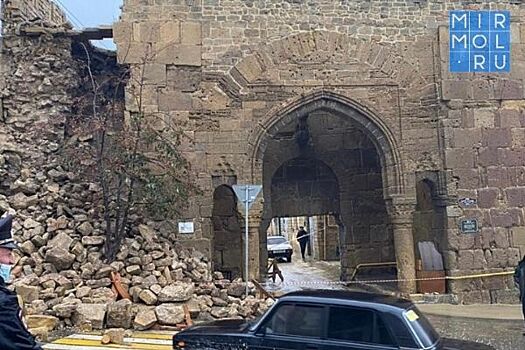 Цитадель Нарын-кала пострадала от обильных дождей