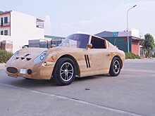 Ютубер сделал своему сыну управляемый Ferrari 250 GTO из дерева за 70 дней