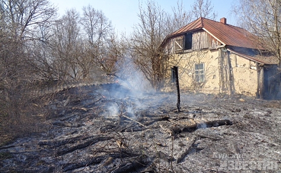 Курская область. Более 100 раз за сутки пожарные тушили сухую траву