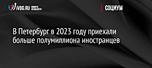 В Петербург в 2023 году приехали больше полумиллиона иностранцев