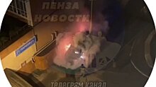 Во дворе на улице Чкалова сгорел автомобиль BMW