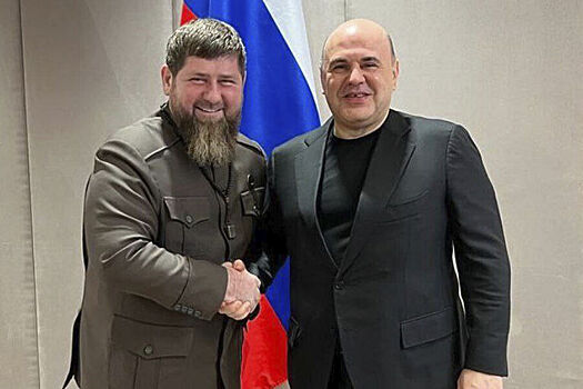 Кадыров сообщил, что обсудил с&nbsp;Мишустиным в&nbsp;Москве развитие Чечни